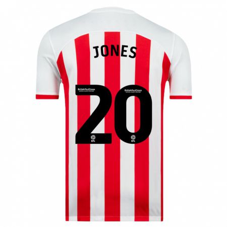Kandiny Niño Camiseta Ellen Jones #20 Blanco 1ª Equipación 2023/24 La Camisa Chile