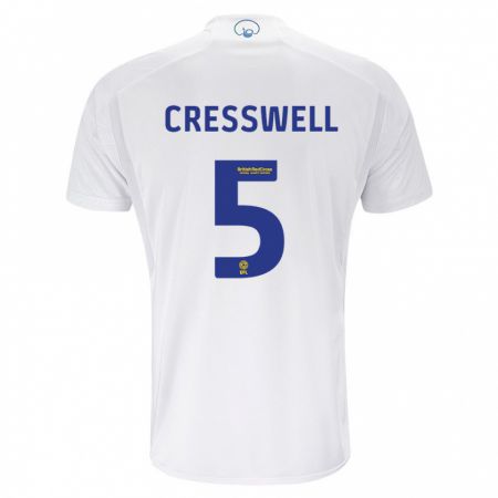 Kandiny Niño Camiseta Charlie Cresswell #5 Blanco 1ª Equipación 2023/24 La Camisa Chile