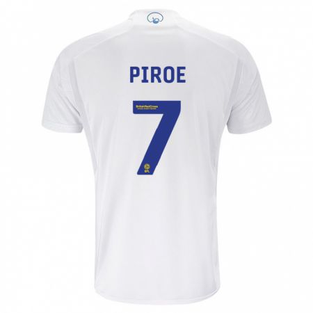 Kandiny Niño Camiseta Joël Piroe #7 Blanco 1ª Equipación 2023/24 La Camisa Chile