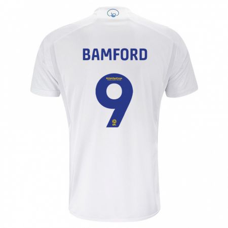 Kandiny Niño Camiseta Patrick Bamford #9 Blanco 1ª Equipación 2023/24 La Camisa Chile