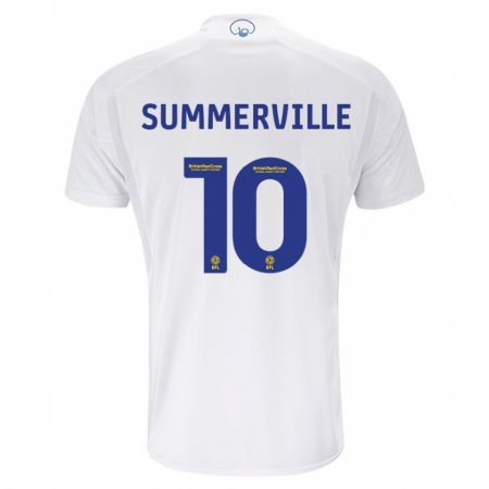 Kandiny Niño Camiseta Crysencio Summerville #10 Blanco 1ª Equipación 2023/24 La Camisa Chile