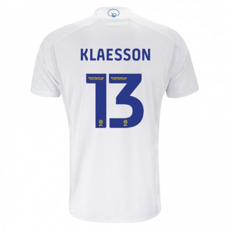 Kandiny Niño Camiseta Kristoffer Klaesson #13 Blanco 1ª Equipación 2023/24 La Camisa Chile