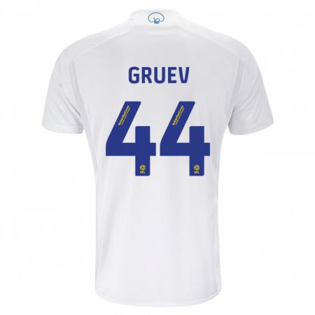 Kandiny Niño Camiseta Ilia Gruev #44 Blanco 1ª Equipación 2023/24 La Camisa Chile