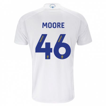 Kandiny Niño Camiseta Kris Moore #46 Blanco 1ª Equipación 2023/24 La Camisa Chile