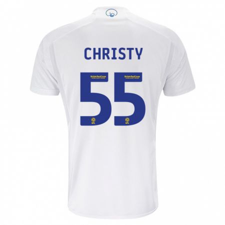 Kandiny Niño Camiseta Harry Christy #55 Blanco 1ª Equipación 2023/24 La Camisa Chile