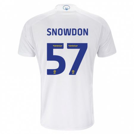 Kandiny Niño Camiseta Joe Snowdon #57 Blanco 1ª Equipación 2023/24 La Camisa Chile