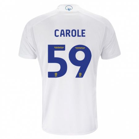Kandiny Niño Camiseta Keenan Carole #59 Blanco 1ª Equipación 2023/24 La Camisa Chile