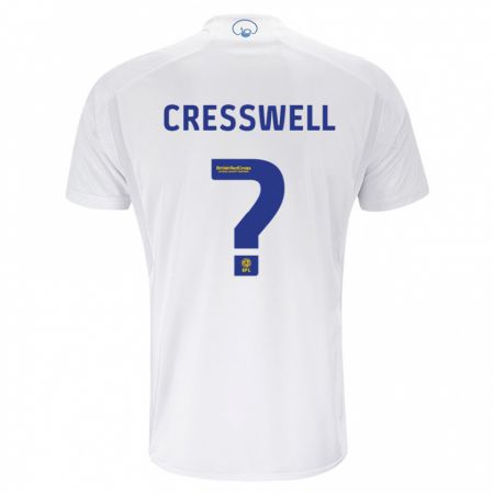 Kandiny Niño Camiseta Alfie Cresswell #0 Blanco 1ª Equipación 2023/24 La Camisa Chile