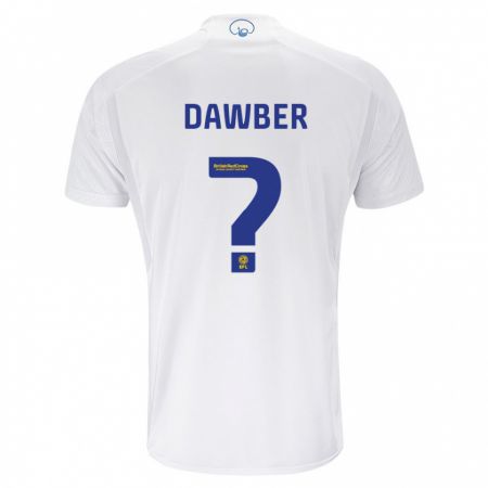 Kandiny Niño Camiseta Oscar Dawber #0 Blanco 1ª Equipación 2023/24 La Camisa Chile