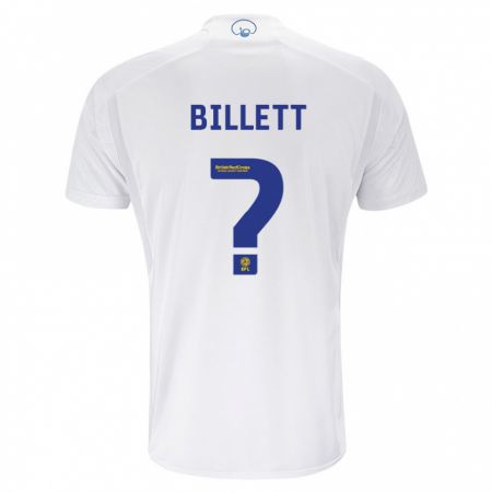 Kandiny Niño Camiseta Joe Billett #0 Blanco 1ª Equipación 2023/24 La Camisa Chile