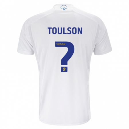 Kandiny Niño Camiseta Daniel Toulson #0 Blanco 1ª Equipación 2023/24 La Camisa Chile
