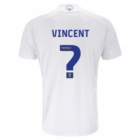 Kandiny Niño Camiseta Harvey Vincent #0 Blanco 1ª Equipación 2023/24 La Camisa Chile