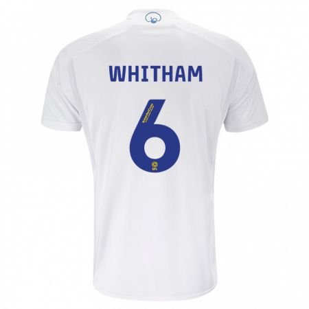 Kandiny Niño Camiseta Danielle Whitham #6 Blanco 1ª Equipación 2023/24 La Camisa Chile