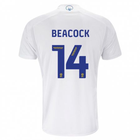 Kandiny Niño Camiseta Molly Beacock #14 Blanco 1ª Equipación 2023/24 La Camisa Chile