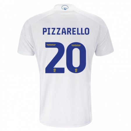 Kandiny Niño Camiseta Charlyann Pizzarello #20 Blanco 1ª Equipación 2023/24 La Camisa Chile