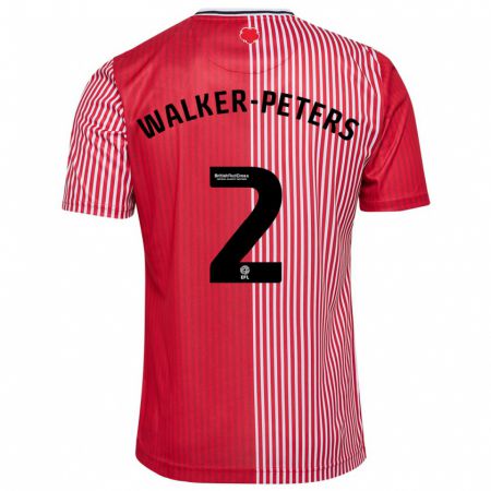 Kandiny Niño Camiseta Kyle Walker-Peters #2 Rojo 1ª Equipación 2023/24 La Camisa Chile