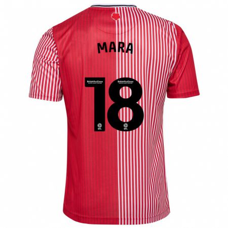 Kandiny Niño Camiseta Sékou Mara #18 Rojo 1ª Equipación 2023/24 La Camisa Chile