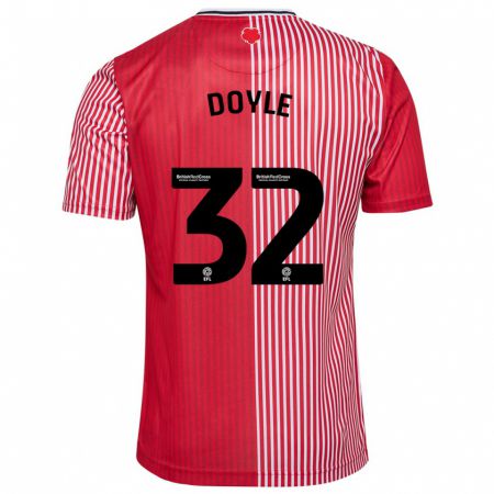 Kandiny Niño Camiseta Kamari Doyle #32 Rojo 1ª Equipación 2023/24 La Camisa Chile
