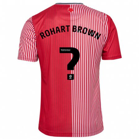Kandiny Niño Camiseta Thierry Rohart-Brown #0 Rojo 1ª Equipación 2023/24 La Camisa Chile