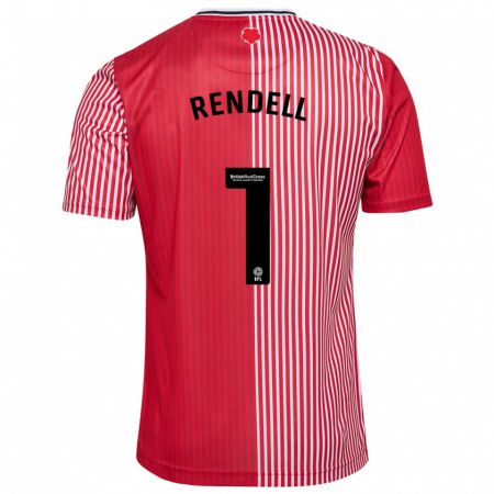 Kandiny Niño Camiseta Kayla Rendell #1 Rojo 1ª Equipación 2023/24 La Camisa Chile