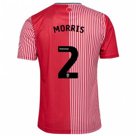 Kandiny Niño Camiseta Ella Morris #2 Rojo 1ª Equipación 2023/24 La Camisa Chile