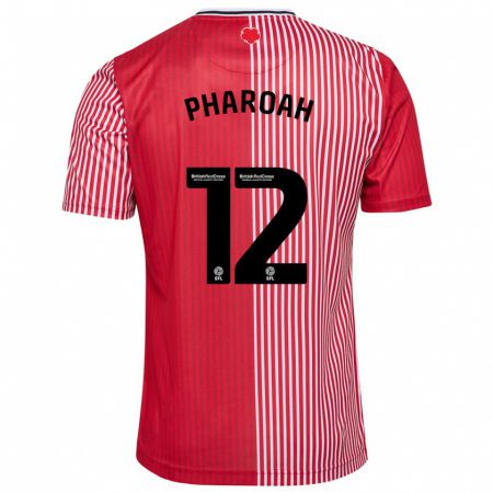 Kandiny Niño Camiseta Sophia Pharoah #12 Rojo 1ª Equipación 2023/24 La Camisa Chile