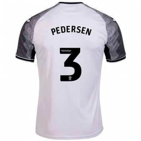 Kandiny Niño Camiseta Kristian Pedersen #3 Blanco 1ª Equipación 2023/24 La Camisa Chile