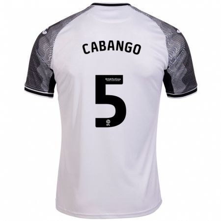 Kandiny Niño Camiseta Ben Cabango #5 Blanco 1ª Equipación 2023/24 La Camisa Chile