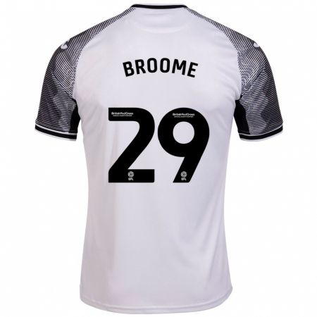 Kandiny Niño Camiseta Nathan Broome #29 Blanco 1ª Equipación 2023/24 La Camisa Chile