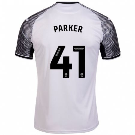 Kandiny Niño Camiseta Sam Parker #41 Blanco 1ª Equipación 2023/24 La Camisa Chile