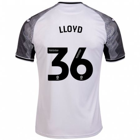 Kandiny Niño Camiseta Ben Lloyd #36 Blanco 1ª Equipación 2023/24 La Camisa Chile