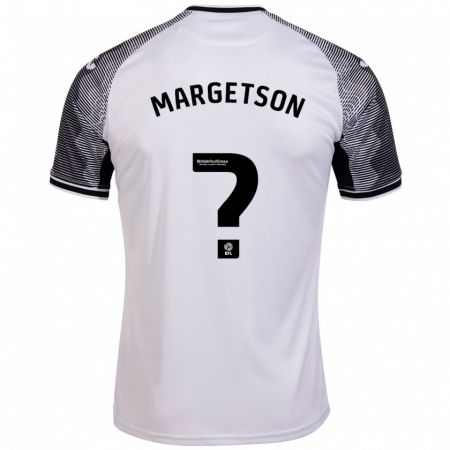 Kandiny Niño Camiseta Kit Margetson #0 Blanco 1ª Equipación 2023/24 La Camisa Chile