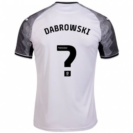 Kandiny Niño Camiseta Sebastian Dabrowski #0 Blanco 1ª Equipación 2023/24 La Camisa Chile