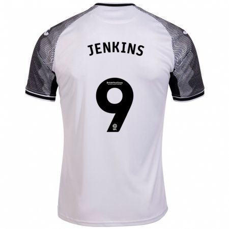 Kandiny Niño Camiseta Nieve Jenkins #9 Blanco 1ª Equipación 2023/24 La Camisa Chile
