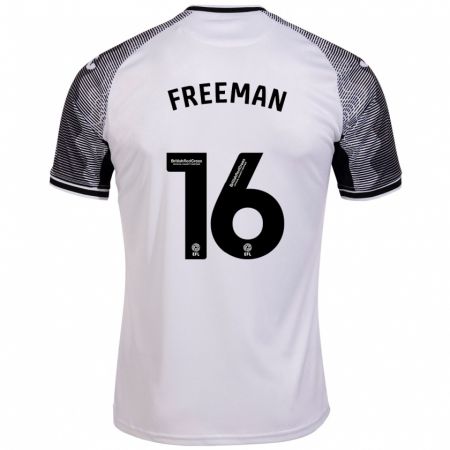 Kandiny Niño Camiseta Emily Freeman #16 Blanco 1ª Equipación 2023/24 La Camisa Chile