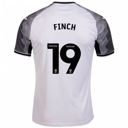 Kandiny Niño Camiseta Lucy Finch #19 Blanco 1ª Equipación 2023/24 La Camisa Chile