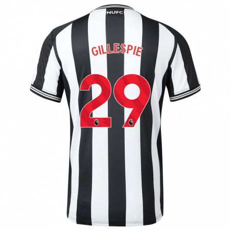 Kandiny Niño Camiseta Mark Gillespie #29 Blanco Negro 1ª Equipación 2023/24 La Camisa Chile