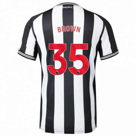 Kandiny Niño Camiseta Will Brown #35 Blanco Negro 1ª Equipación 2023/24 La Camisa Chile