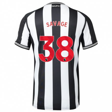 Kandiny Niño Camiseta Remi Savage #38 Blanco Negro 1ª Equipación 2023/24 La Camisa Chile