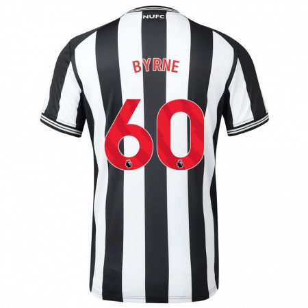 Kandiny Niño Camiseta Reece Byrne #60 Blanco Negro 1ª Equipación 2023/24 La Camisa Chile