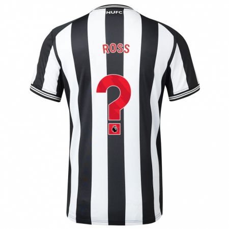 Kandiny Niño Camiseta Taylor Ross #0 Blanco Negro 1ª Equipación 2023/24 La Camisa Chile
