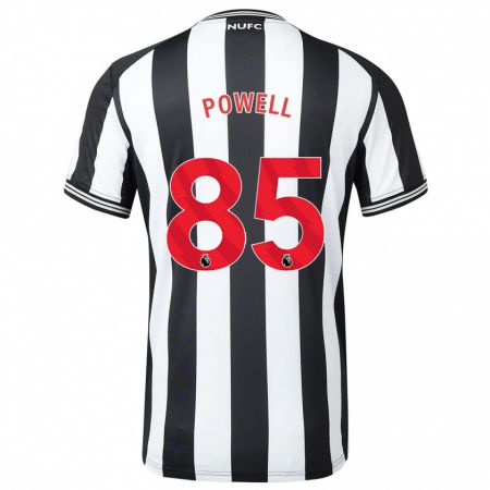 Kandiny Niño Camiseta Rory Powell #85 Blanco Negro 1ª Equipación 2023/24 La Camisa Chile