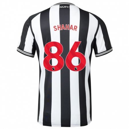 Kandiny Niño Camiseta Leo Shahar #86 Blanco Negro 1ª Equipación 2023/24 La Camisa Chile