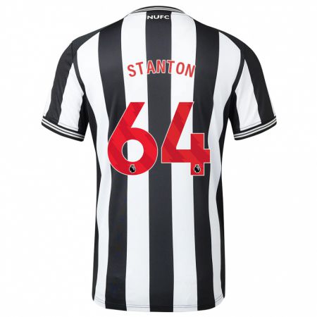 Kandiny Niño Camiseta Ellis Stanton #64 Blanco Negro 1ª Equipación 2023/24 La Camisa Chile