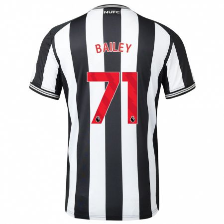 Kandiny Niño Camiseta Scott Bailey #71 Blanco Negro 1ª Equipación 2023/24 La Camisa Chile