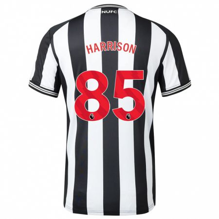 Kandiny Niño Camiseta Adam Harrison #85 Blanco Negro 1ª Equipación 2023/24 La Camisa Chile