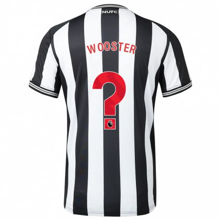 Kandiny Niño Camiseta Kacey Wooster #0 Blanco Negro 1ª Equipación 2023/24 La Camisa Chile