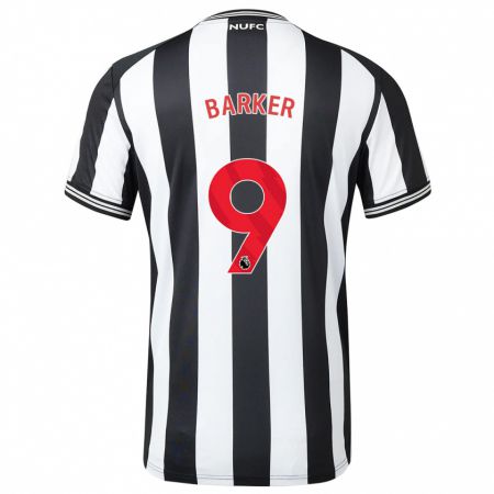 Kandiny Niño Camiseta Katie Barker #9 Blanco Negro 1ª Equipación 2023/24 La Camisa Chile