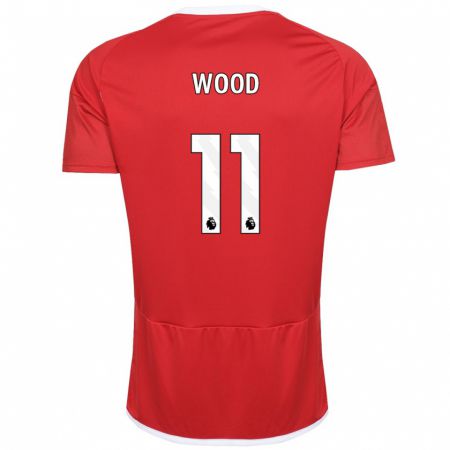 Kandiny Niño Camiseta Chris Wood #11 Rojo 1ª Equipación 2023/24 La Camisa Chile