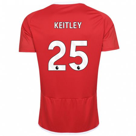 Kandiny Niño Camiseta Alice Keitley #25 Rojo 1ª Equipación 2023/24 La Camisa Chile
